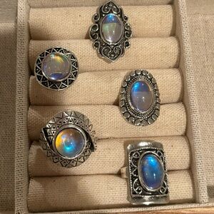 Fashion Statement Moon Stone Rings